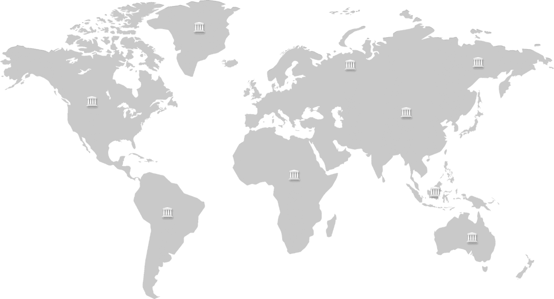 Mapa mundial con ubicación de estudiantes